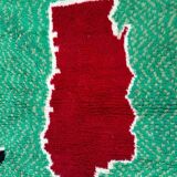 Handmade natural wool rug, size 260 x 140 cm