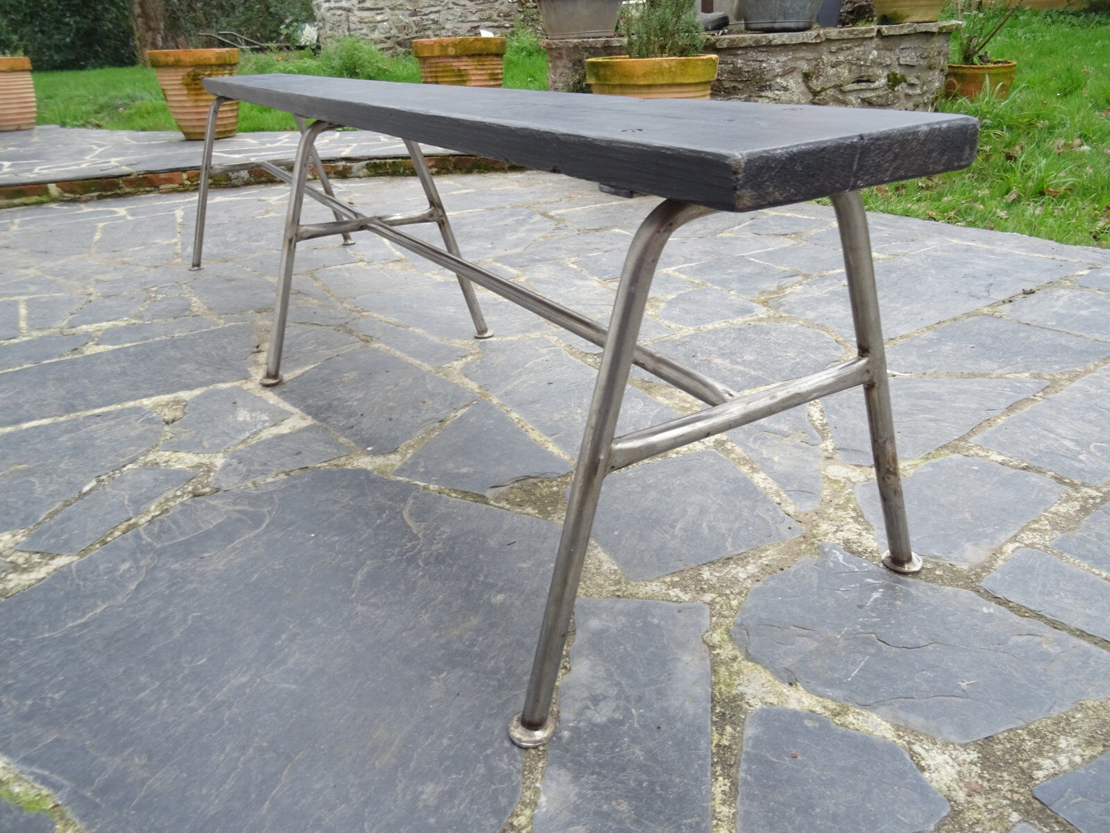 Banc 6 pieds inox 205 cm