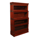 Globe Wernicke waterfall bookcase in mahogany - 4 pieces.