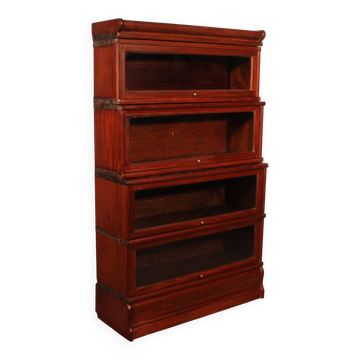 Globe Wernicke waterfall bookcase in mahogany - 4 pieces.