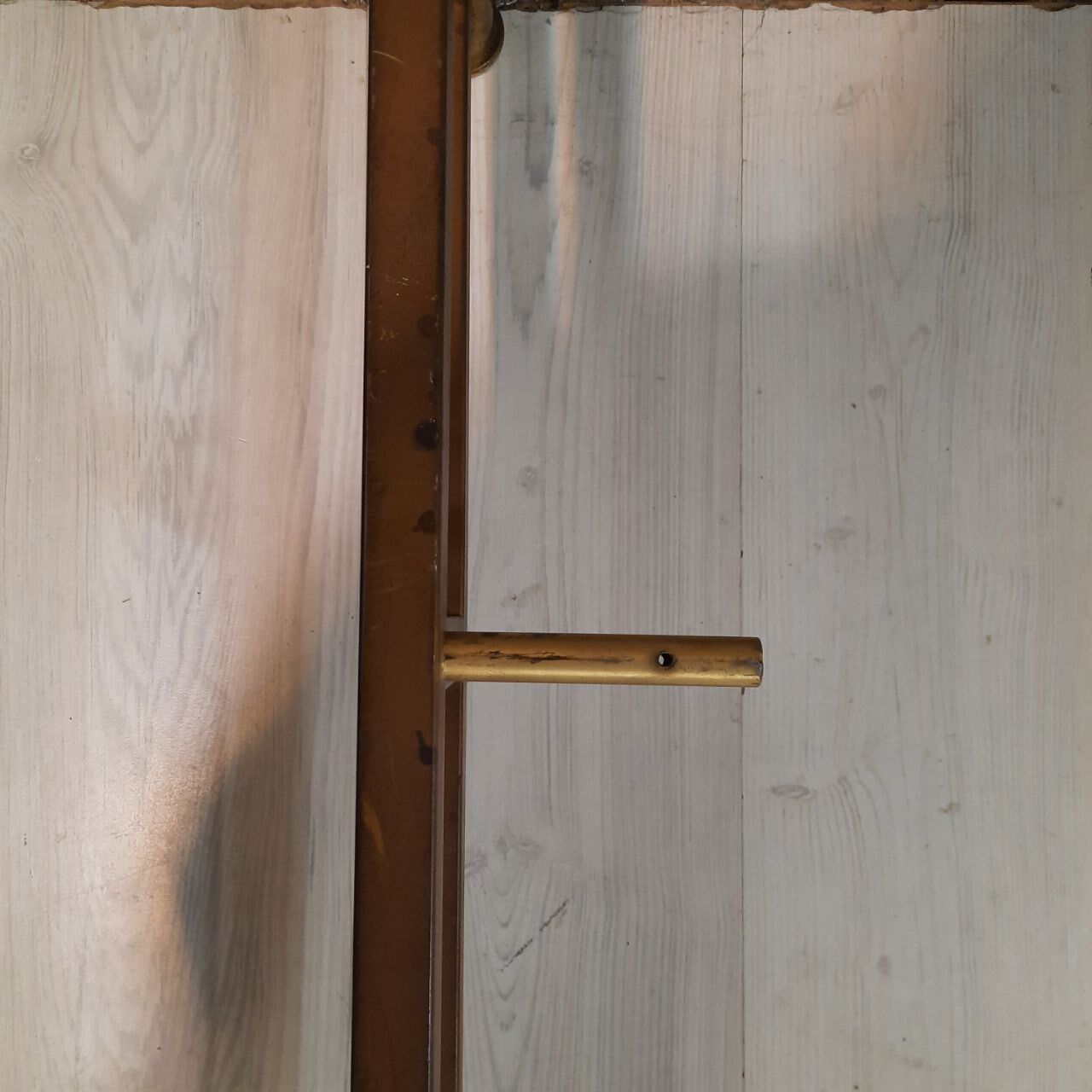 1960s / 70s bed design in gilded brass.