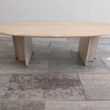 Travertine Eclipse coffee table, 1970s
