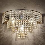 Appliques murales en cristal France années 1970