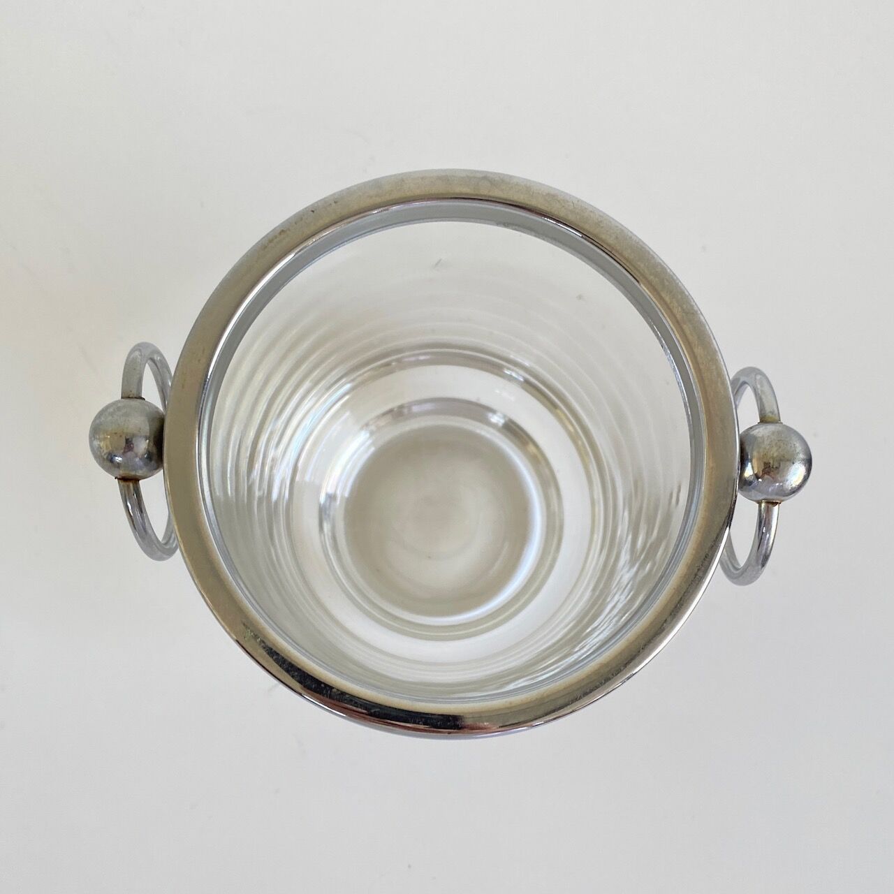 Vintage Italian glass ice bucket
