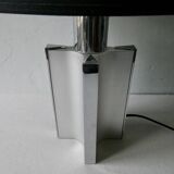 70s chrome metal lamp