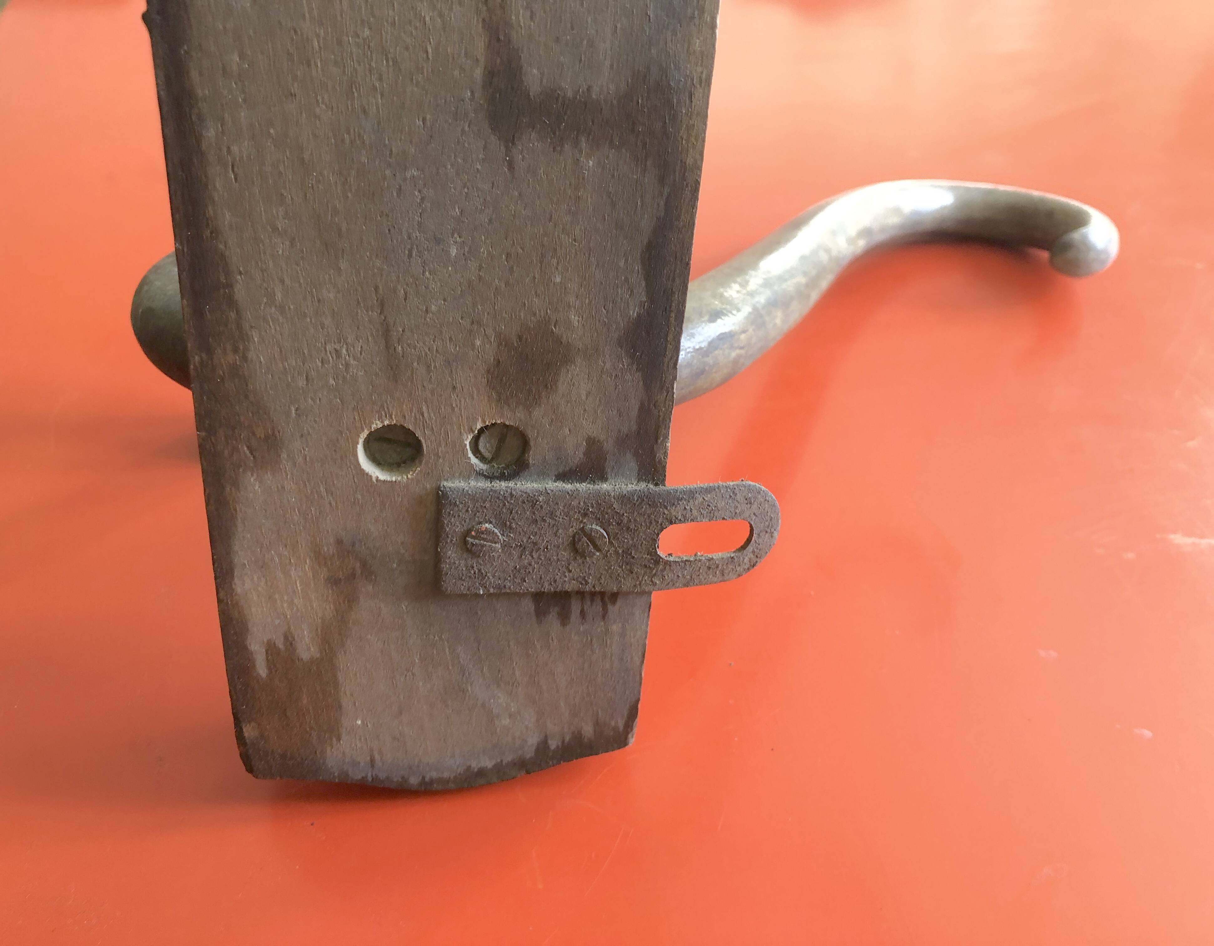 Vintage Curved Wooden Wall Coat Rack in Thonet Style