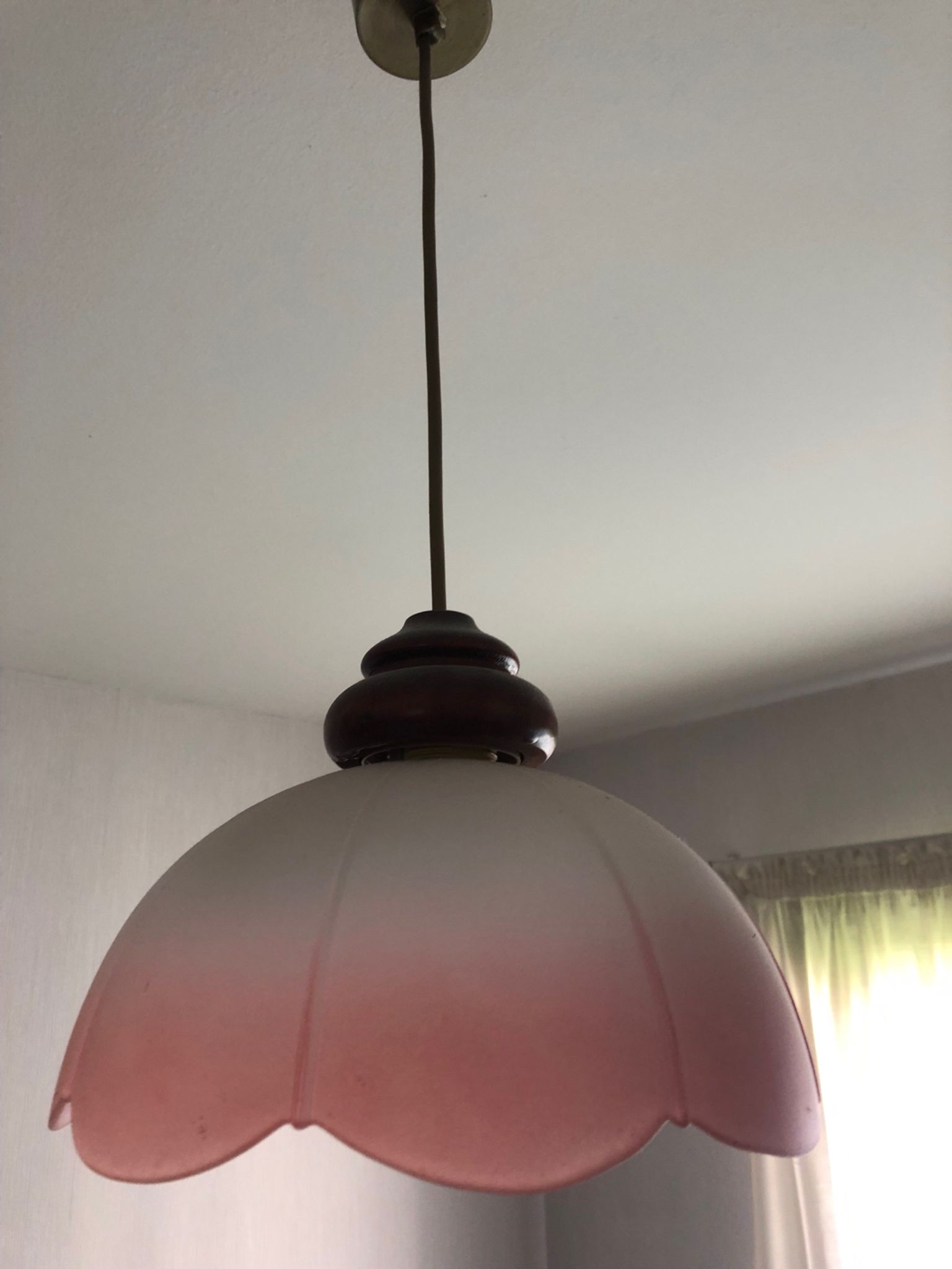 Suspension vintage verre