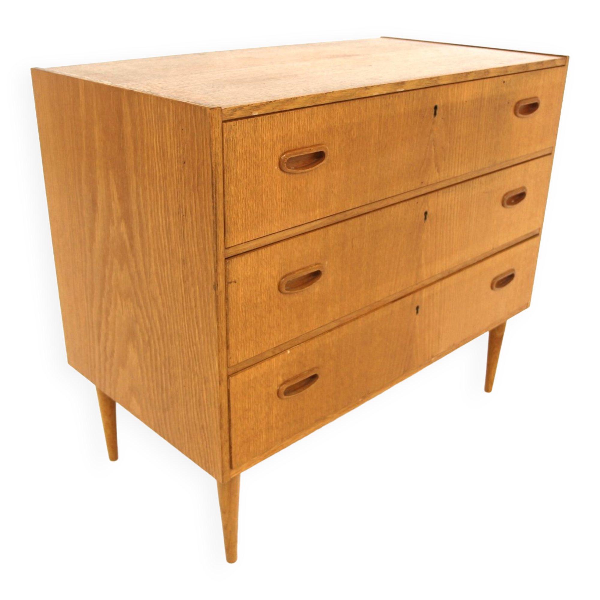 Scandinavian oak chest of drawers, Sweden, 1960