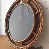 Miroir osier rond 59 cm