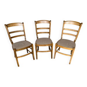 Série 3 Chaises Anciennes - assise