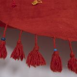 Minimalist Kilim, Red an Blue Perde from Eastern Anatolia, Turkey 3'4'' x 17'7''