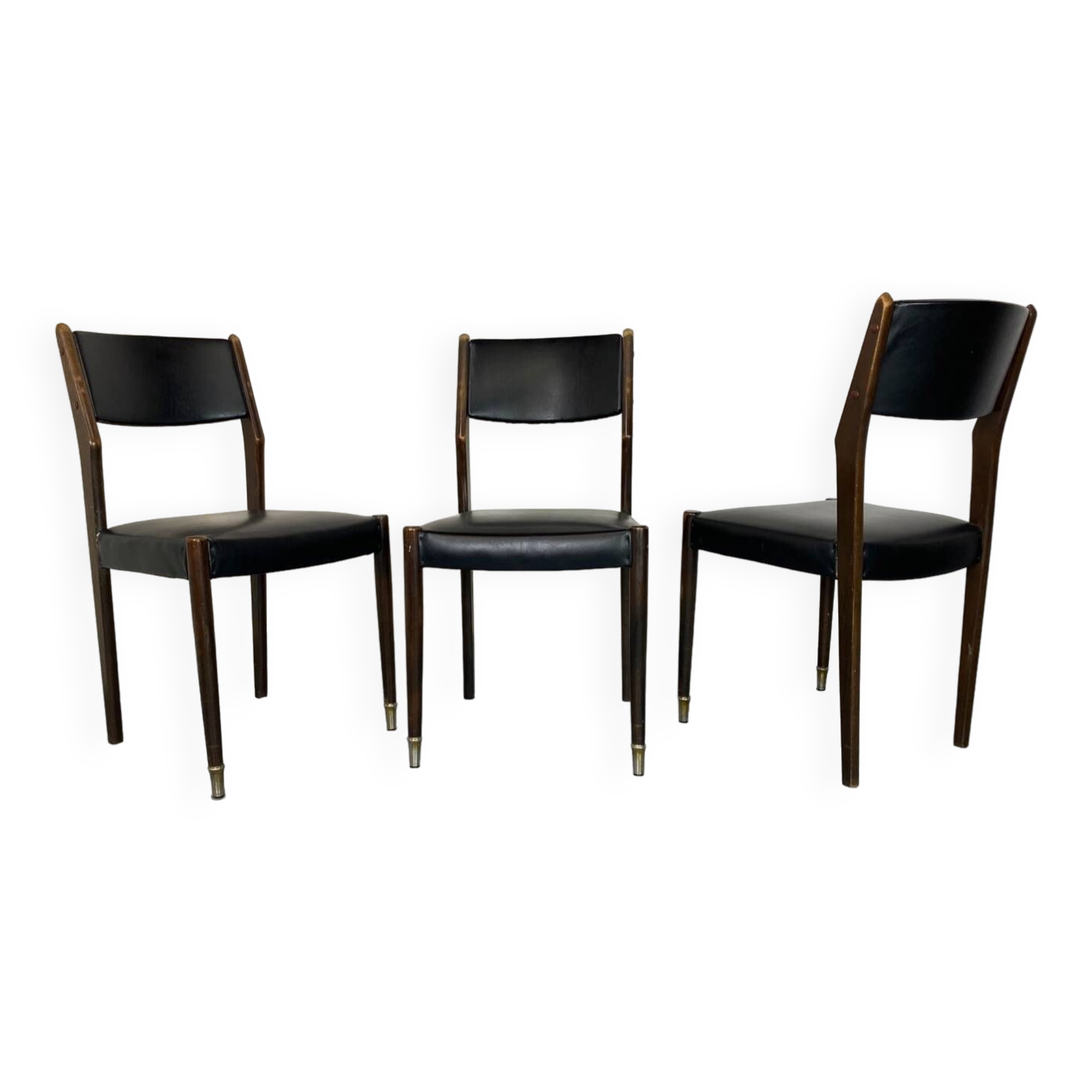 Chaises Modernistes Mid-Century, 1960s, Set de 3