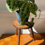 Tabouret tripode en bois