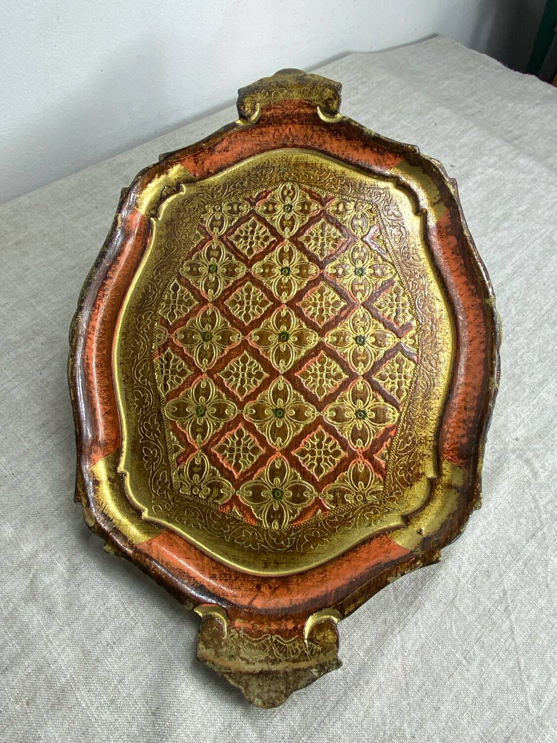 Florentine wooden tray