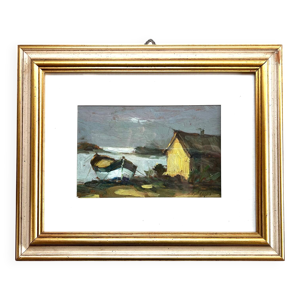 marine italienne, huile