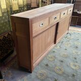 Solid teak row
