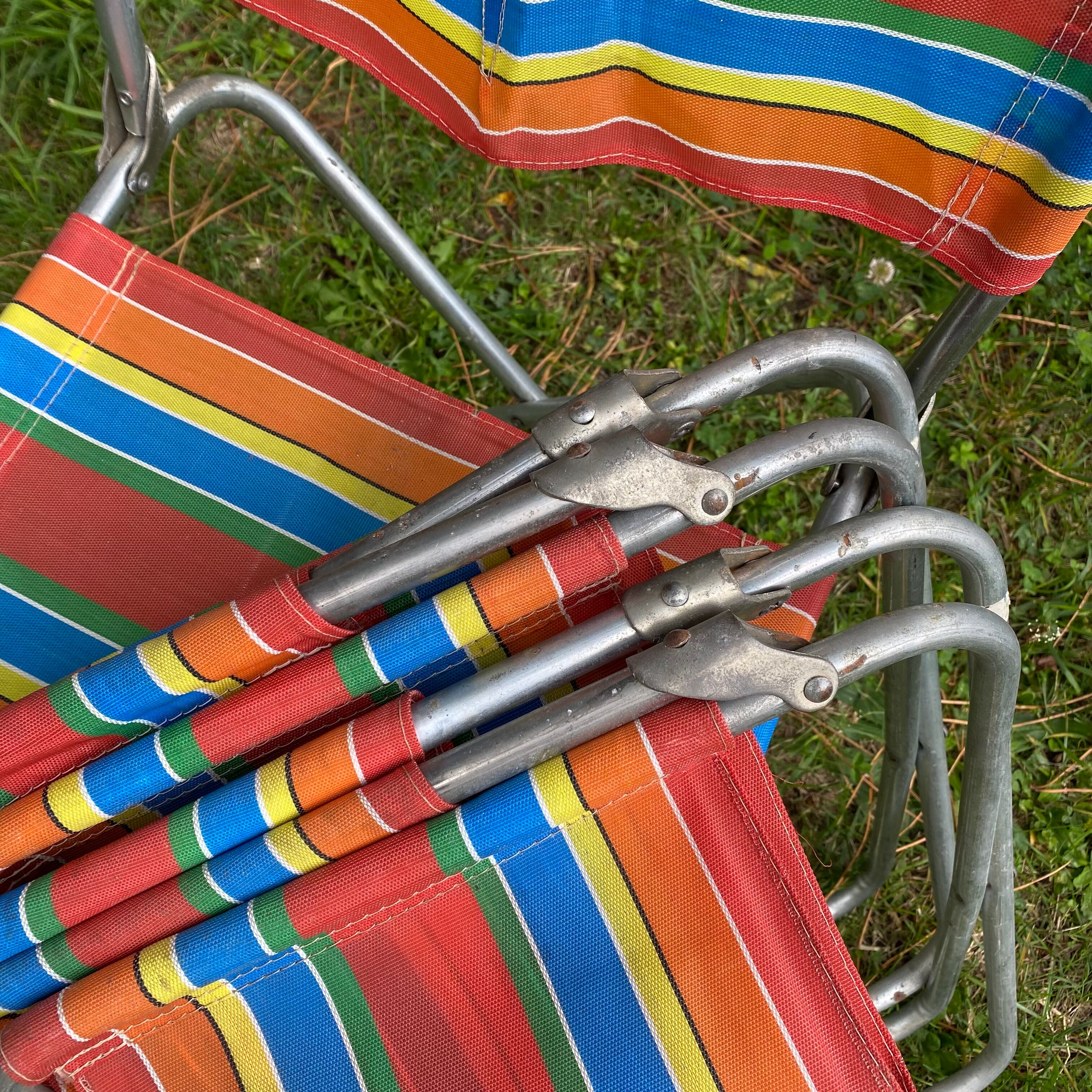 Vintage camping chairs 70s