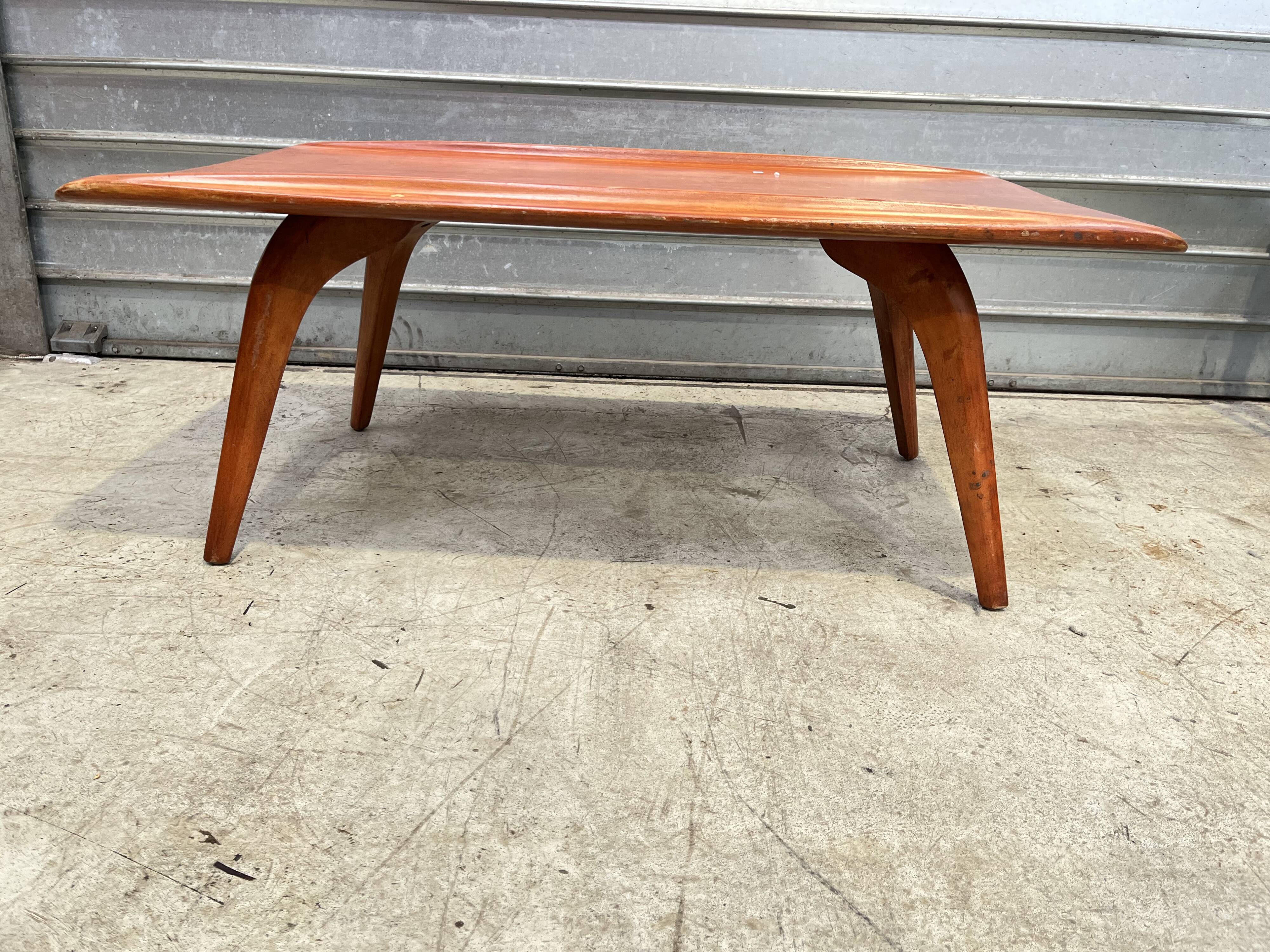 Scandinavian style wooden coffee table