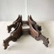 Paire d’appliques dragons ailés en bois sculpté