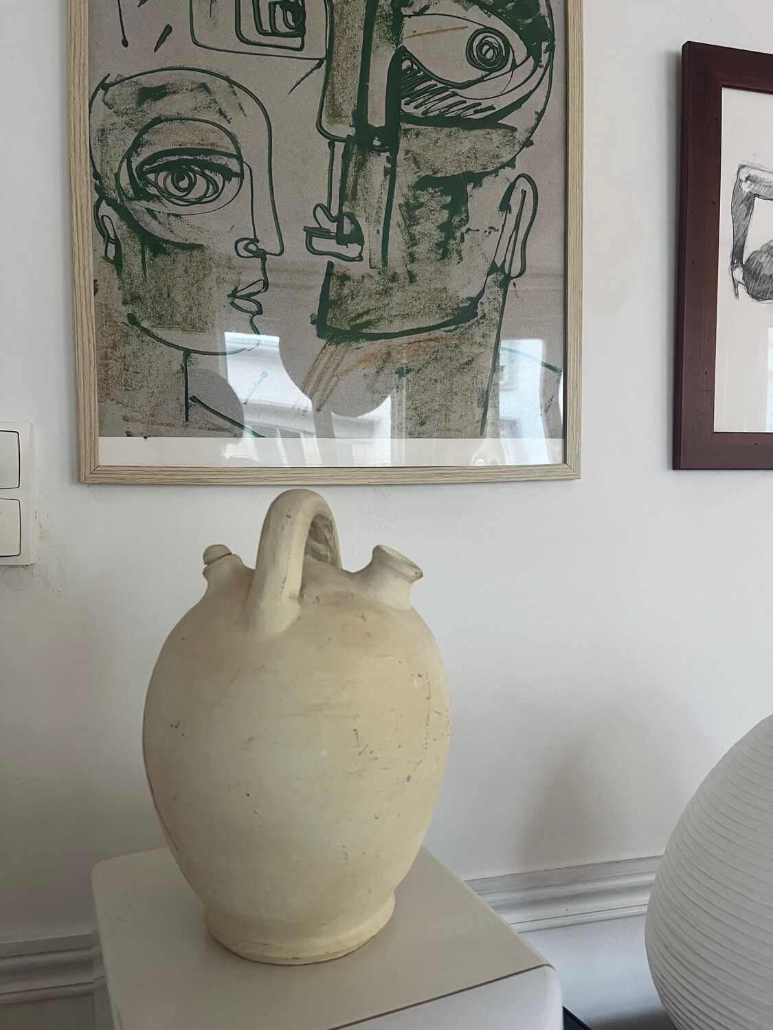 Gargoulette, earthenware water jug