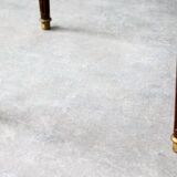 Side table-pedestal table in mahogany and marble, Empire style.