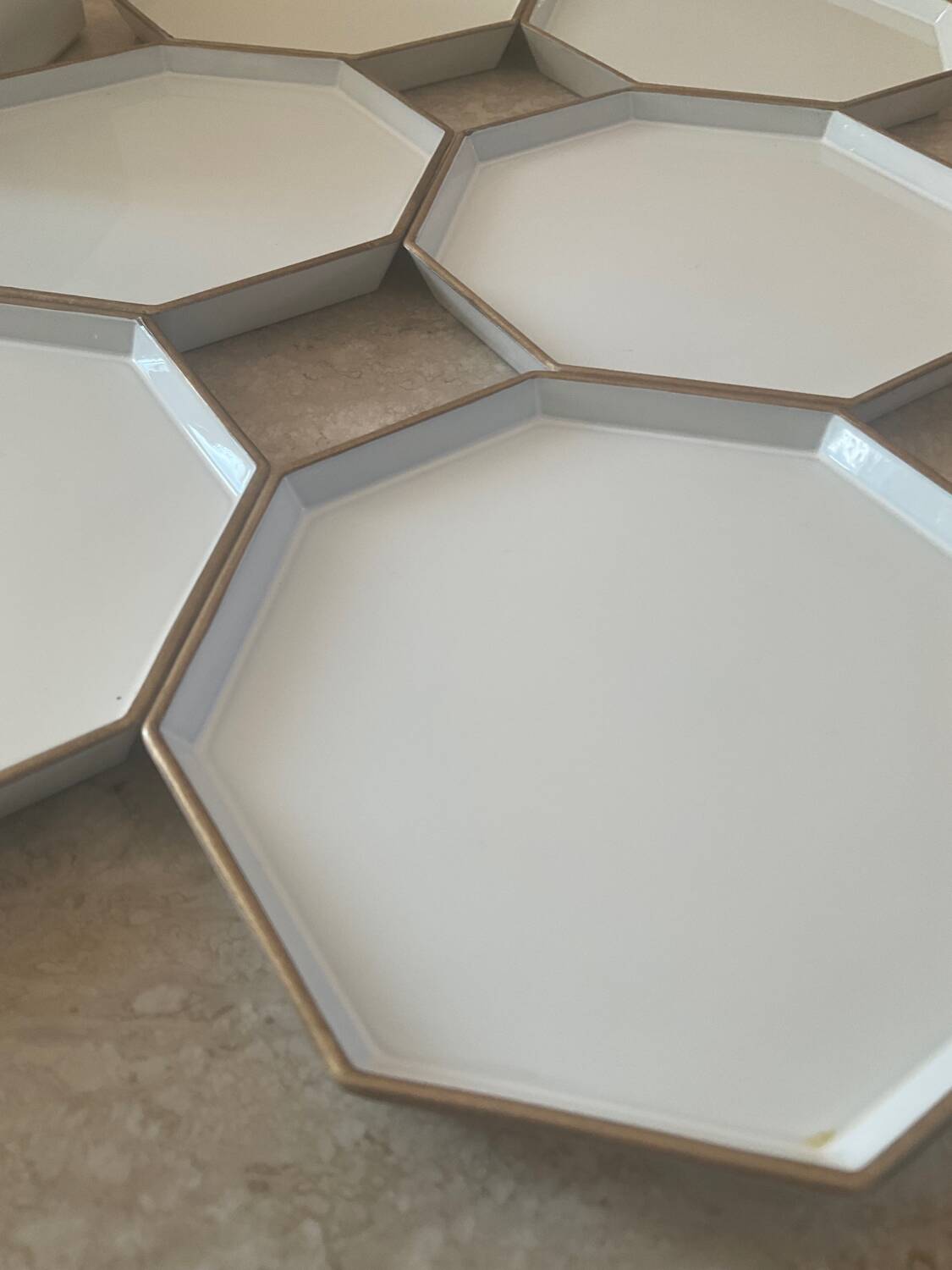 Melarti octagon coaster set 70s