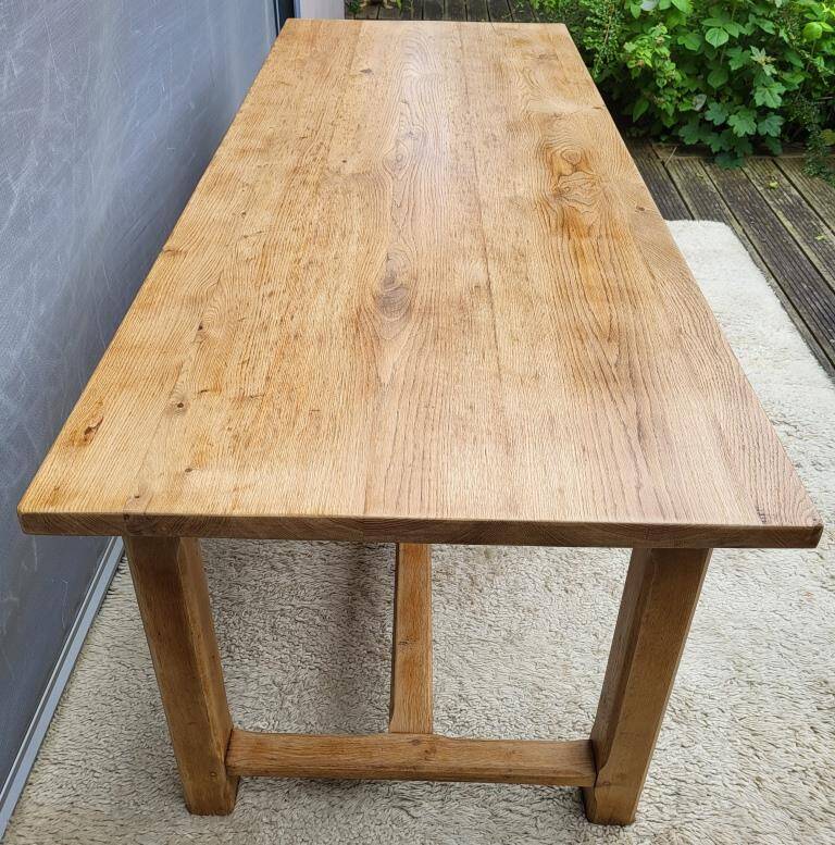 Table de ferme Chêne massif 200x79