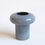 Vintage blue ceramic vase