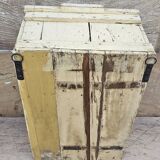 Old Art Deco wall display case in Burmese teak