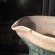 Ceramic pitcher Accolay cracked green