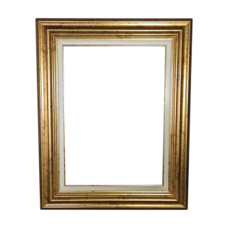Beautiful frame gilded wood / old patinated 62.5x49.5 cm, foliage 46.5x33.5 cm SB