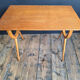 Vintage coffee table, side table, pedestal table.