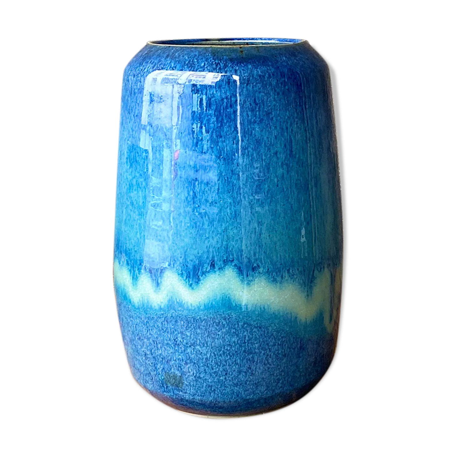 Vintage ceramic vase Vallauris 60s