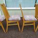Lot de 8 chaises scandinave bois et tissu