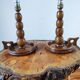 Pair of vintage brutalist lamps 1950/60