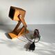 Lampe en bois articulée années 70/80