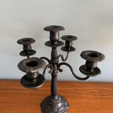 Seletti chandelier in rococo style in black metal