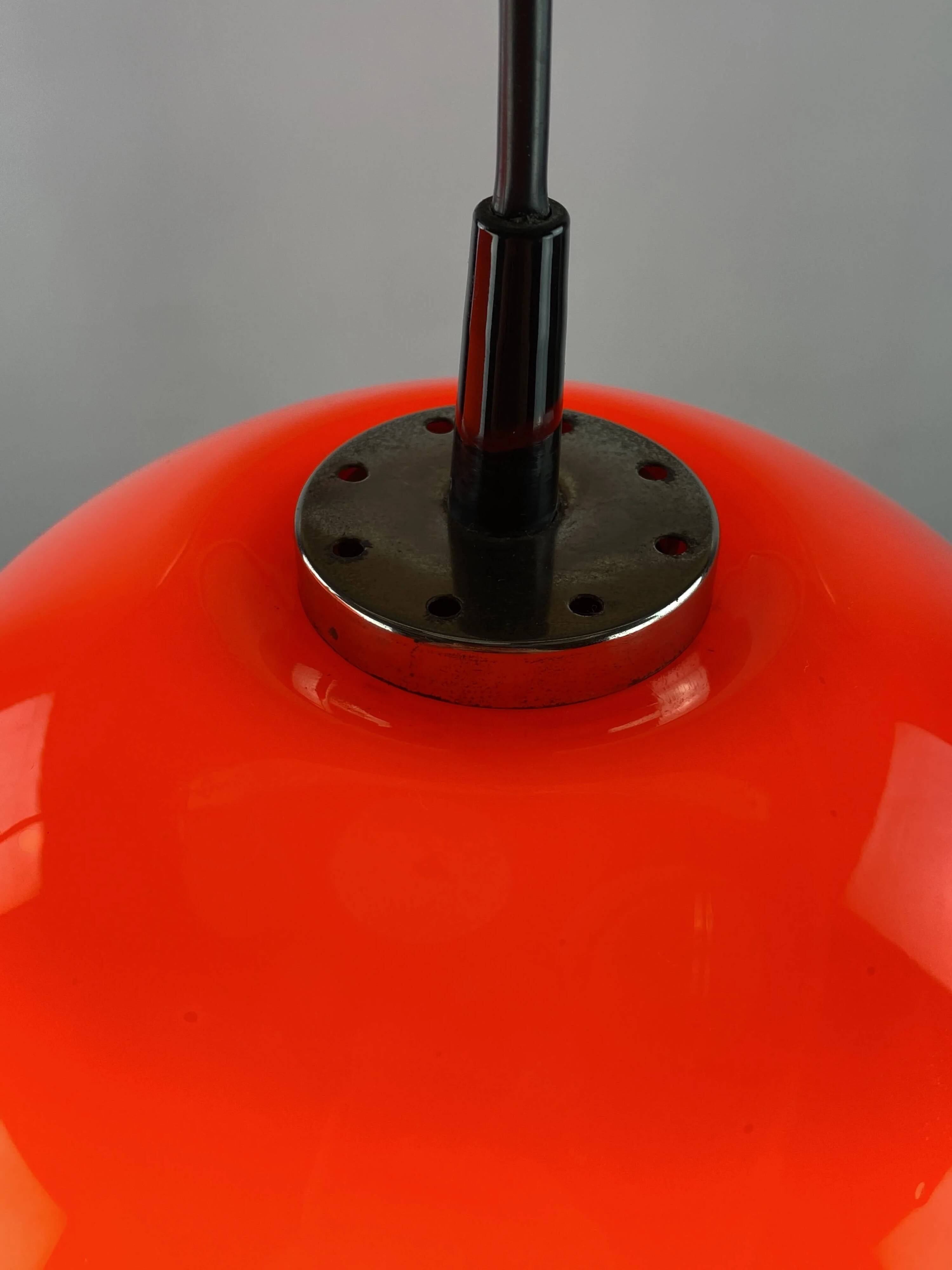 Pair of two cherry glass pendants by Peill & Putzler