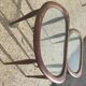 2 tables in mahogany, glass and bronze, circa 1960