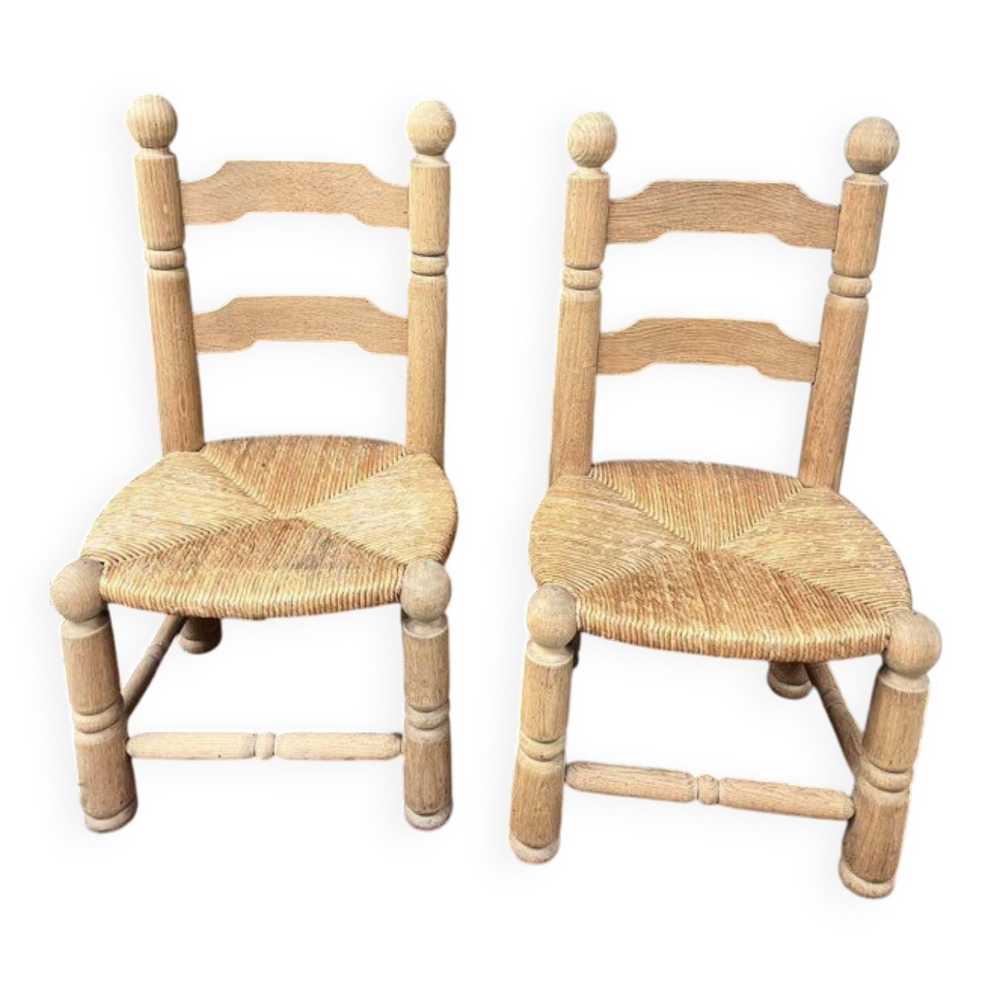 Brutalist pair of chairs