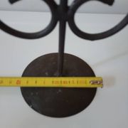 Raw wrought iron chandelier