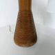 Paire de lampes de table bois chêne années 50