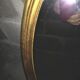 Oval golden ice cream
