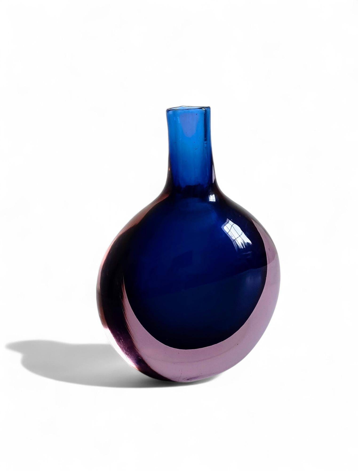 Murano Glass Large Bottle by Flavio Poli for Seguso Vetri D´Arte, Italy, 1960s