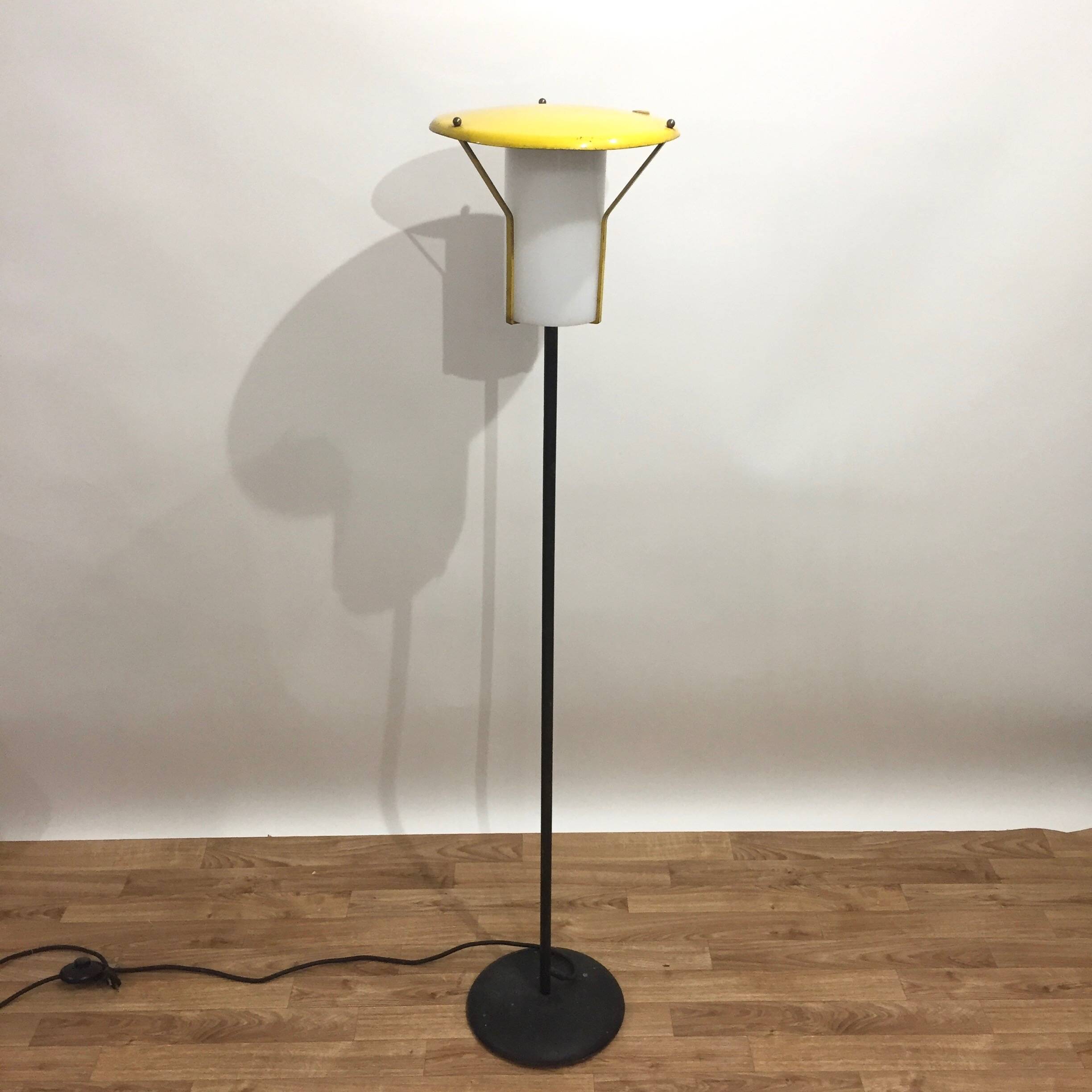Modernist reading floor lamp from the 1960s