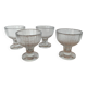 4 coupes à glace, fruit, en cristal, 1930