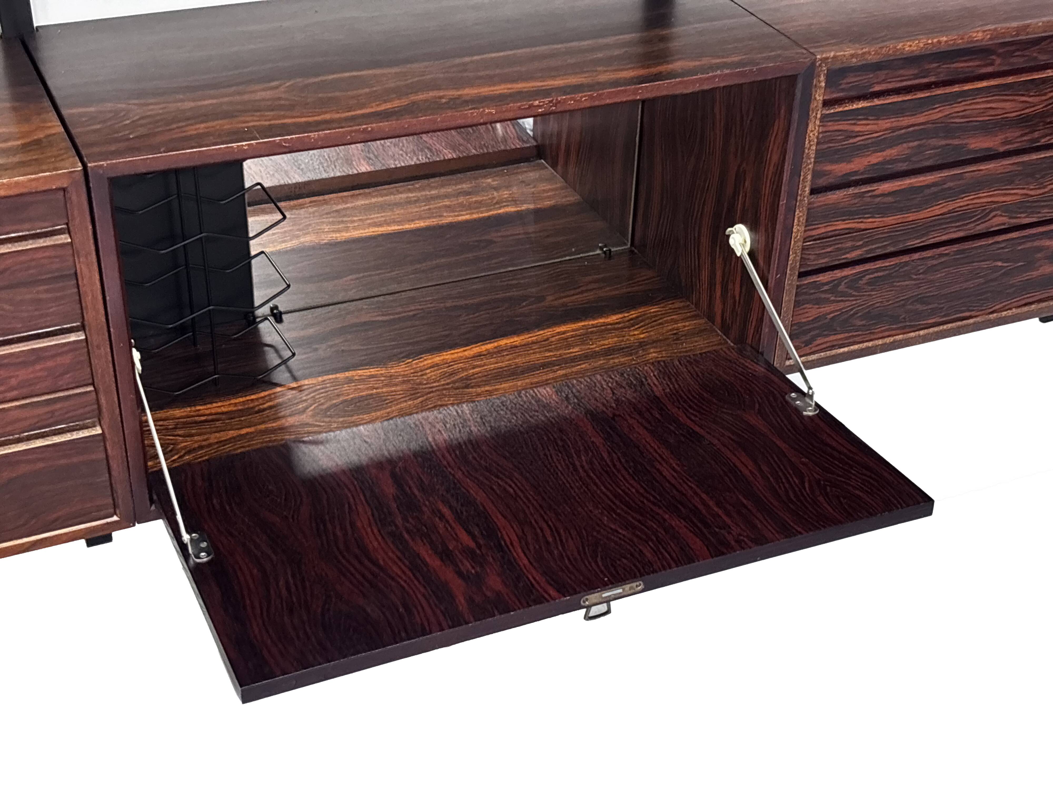 Vintage Poul Cadovius Royal System Wall System Rosewood