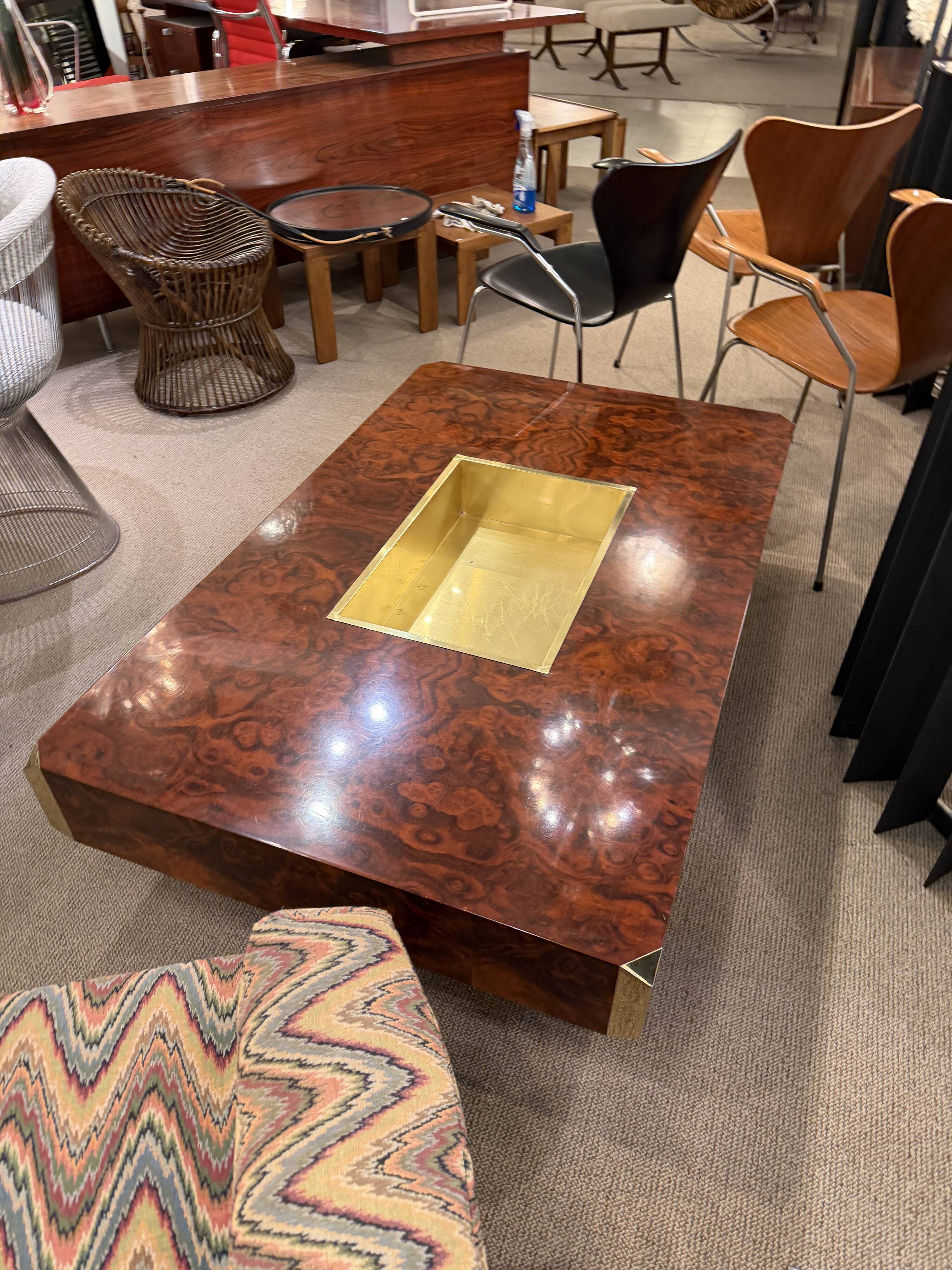 Coffee table "Alveo" attributed to Willy Rizzo for Mario Sabot, Italy.