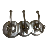 Aluminum coat rack three hooks