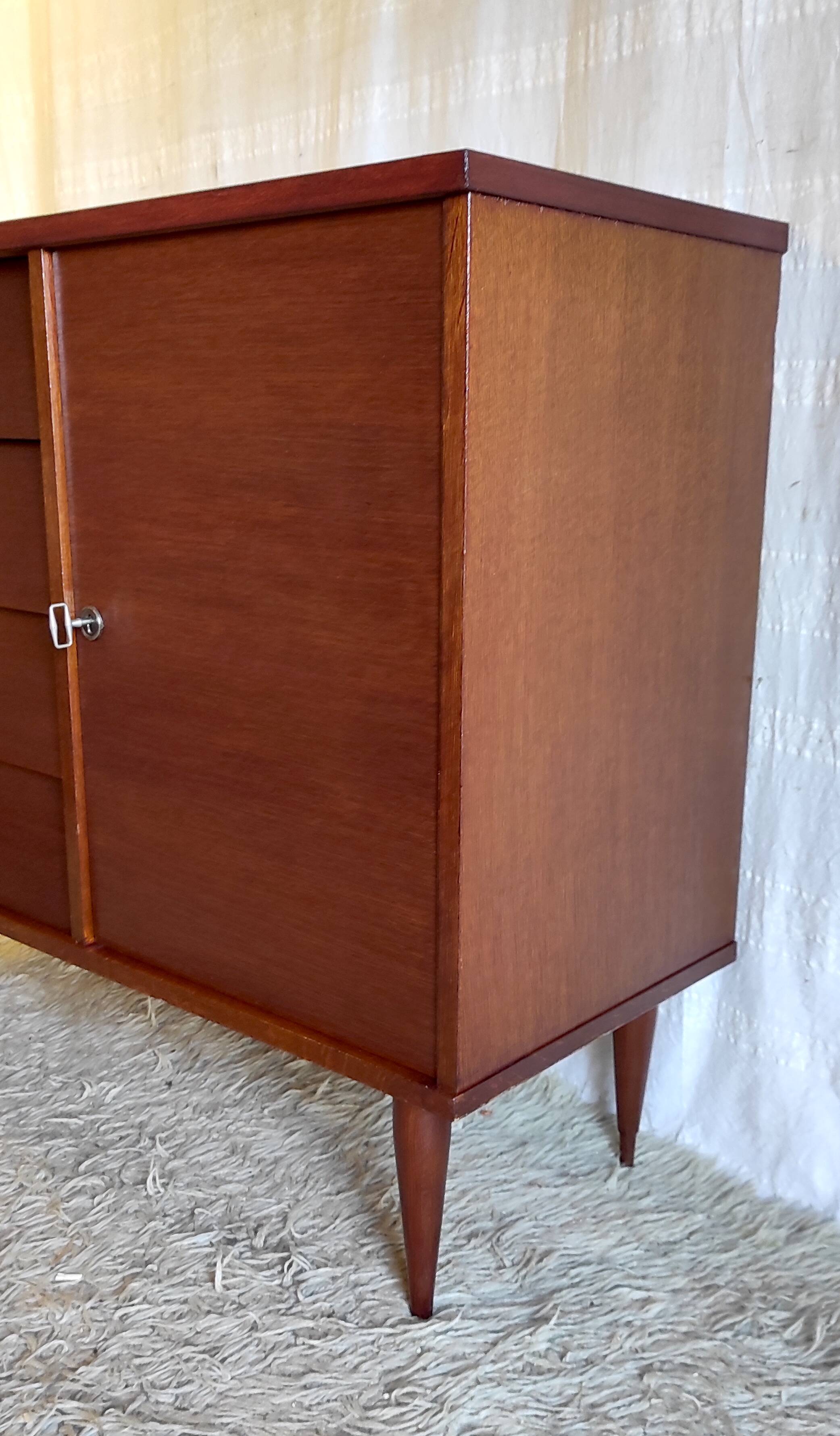Scandinavian style wooden sideboard - 1960s